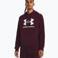 Felpa Under Armour Rival Fleece Logo HD Uomo marrone scuro/bianco