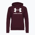 Felpa Under Armour Rival Fleece Logo HD Uomo marrone scuro/bianco 4