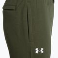 Under Armour Rival Fleece Joggers da uomo in verde/bianco 6