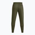 Under Armour Rival Fleece Graphic Joggers, pantaloni da allenamento da uomo di colore verde/bianco. 6