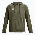 Felpa uomo Under Armour Rival Fleece FZ Hoodie navy dd green/white 5