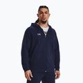 Felpa da allenamento Under Armour Rival Fleece FZ mezzanotte marina/bianca da uomo