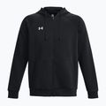 Felpa con cappuccio Under Armour Rival Fleece FZ Uomo nero/bianco 6