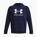 Felpa Under Armour Rival Fleece Logo HD da uomo, colore blu notte/bianco 5