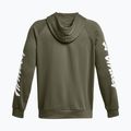 Felpa Under Armour Rival Fleece Graphic HD da uomo di colore verde/bianco 7