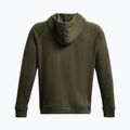 Felpa Under Armour Rival Fleece Logo HD da uomo di colore verde/bianco 5