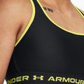 Reggiseno fitness Under Armour Crossback Mid nero/giallo lime 3