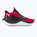 Scarpe da basket Under Armour Jet' 23 rosso/nero/bianco 2