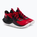 Scarpe da basket Under Armour Jet' 23 rosso/nero/bianco 4