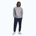 Felpa con cappuccio Under Armour Rival Fleece Crew Uomo castlerock light heather/bianco 2