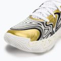 Under Armour Spawn 6 scarpe da basket bianco/nero/oro metallizzato 7