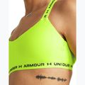 Reggiseno fitness Under Armour Crossback Low giallo alto/giallo alto/nero 3