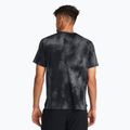 Canotta da corsa maschile Under Armour Laser Wash nero/castlerock/riflettente 2