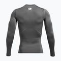 Under Armour Heat Gear Armour Comp Uomo manica lunga da allenamento in bianco e nero 4