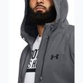 Giacca a vento Under Armour Stretch Woven da uomo grigio pece/nero 3