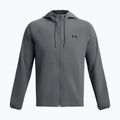 Giacca a vento Under Armour Stretch Woven da uomo grigio pece/nero 4