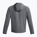 Giacca a vento Under Armour Stretch Woven da uomo grigio pece/nero 5