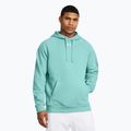 Felpa con cappuccio Under Armour Rival Fleece Uomo turchese radiale/bianco