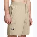Pantaloncini da allenamento Under Armour Stretch Woven Cargo da uomo base cachi/nero 4
