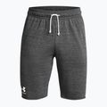 Under Armour Rival Terry pantaloncini da allenamento da uomo castlerock light heather/onyx white 5