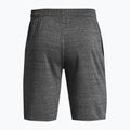 Under Armour Rival Terry pantaloncini da allenamento da uomo castlerock light heather/onyx white 6