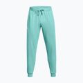 Pantaloni Under Armour Rival Fleece Joggers da uomo in turchese radiale/bianco 6