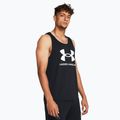 Canotta Under Armour Sportstyle Logo nero/bianco da uomo