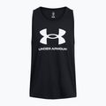 Canotta Under Armour Sportstyle Logo nero/bianco da uomo 3