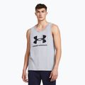 Canottiera Under Armour Sportstyle Logo steel light heather/nero da uomo