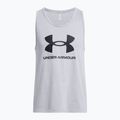 Canottiera Under Armour Sportstyle Logo steel light heather/nero da uomo 3