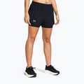 Pantaloncini da corsa Under Armour Fly By 2in1 donna nero/nero/riflettente