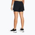 Pantaloncini da corsa Under Armour Fly By 2in1 donna nero/nero/riflettente 3