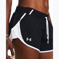 Pantaloncini da corsa Under Armour Fly By 3" donna nero / bianco / riflettente 4