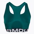 Reggiseno fitness Under Armour HG Authentics Mid con marchio idro alzavola/bianco 5