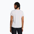 Maglietta da allenamento donna Under Armour Tech V-Twist halo gray/white 2