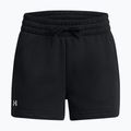 Pantaloncini da allenamento Under Armour Rival Fleece donna nero/bianco 5