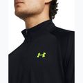 Felpa Under Armour Tech 2.0 1/2 zip nero/giallo alta visibilità da uomo 3