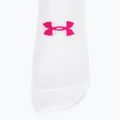 Calze da allenamento Under Armour Essential Nv Mid Crew 3P bianco/bianco/rosa da donna 3