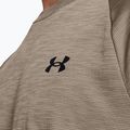 Maglietta da allenamento Under Armour Tech Textured taupe dusk/nero da uomo 3