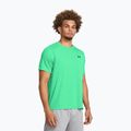 Maglietta da allenamento Under Armour Tech Textured vapor verde/nera da uomo