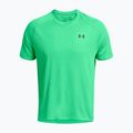 Maglietta da allenamento Under Armour Tech Textured vapor verde/nera da uomo 4