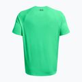 Maglietta da allenamento Under Armour Tech Textured vapor verde/nera da uomo 5