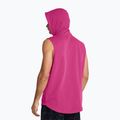 Under Armour Project Q2 Payoff Fleece HD, maglietta da allenamento da uomo rosa astro/atomico/nero 2