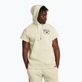 Felpa da uomo Under Armour Project Rock Q1 SS Icon Fleece Hoodie beige