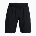 Pantaloncini da allenamento Under Armour Woven Wdmk da uomo, nero/bianco 5