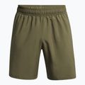 Pantaloncini da allenamento uomo Under Armour Tech Woven Wordmark marine od green/black