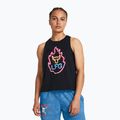 Under Armour Project Rock Neon Flame Tank nero/nero canotta da allenamento da donna