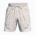 Under Armour Curry Mesh Short pantaloncini da basket da uomo bianco clay/grigio mod. 2