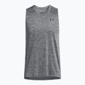 Maglietta da allenamento Under Armour Tech Tank uomo, colore nero/marrone 3