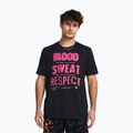 Maglietta da allenamento Under Armour Project Rock BSR Graphic nero/nova arancione/rosa da uomo